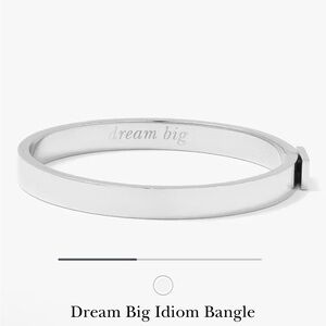Kate Spade dream big bangle in silver